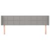 vidaXL Čelo postele so záhybmi bledosivé 183x16x78/88 cm látka
