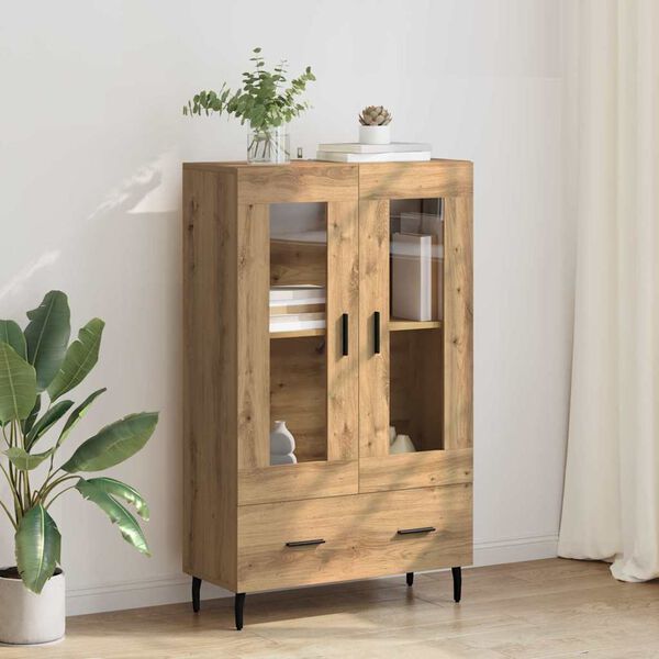 vidaXL Highboard Remeseln&yacute; dub 69,5 x 31 x 115 cm Kompozitn&eacute; drevo