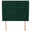 vidaXL Čelo postele so z&aacute;hybmi tmavozelen&yacute; 93 x 23 x 118/128 cm zamat