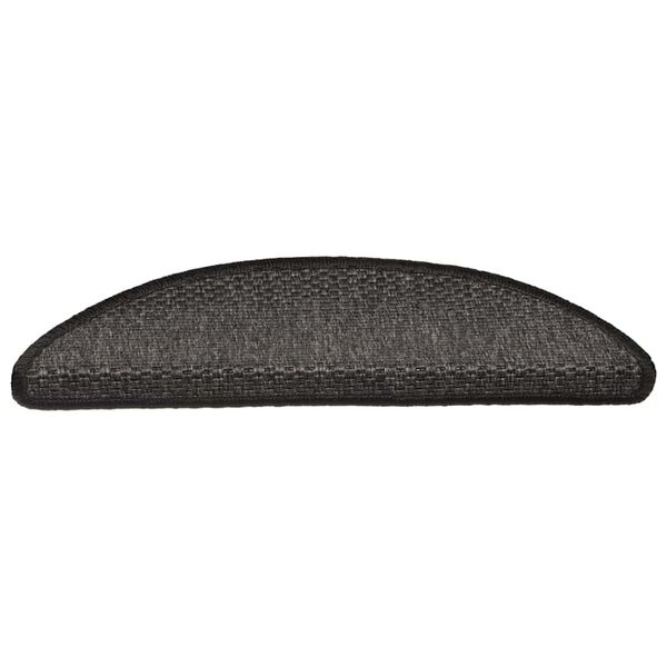 vidaXL Samolepiace n&aacute;&scaron;ľapy vzhľad sisalu 30 ks 56x17x3 cm antracitov&eacute;