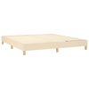 vidaXL Posteľn&yacute; r&aacute;m boxspring s matracom kr&eacute;mov&yacute; 180x200 cm l&aacute;tka
