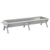 vidaXL Podnos na grilovanie strieborn&yacute; 158x42x31 cm nehrdzavej&uacute;ca oceľ