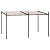 vidaXL Alt&aacute;nok so zaťahovacou strechou 400x300x233 cm kr&eacute;mov&yacute;
