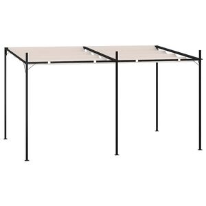 vidaXL Alt&aacute;nok so zaťahovacou strechou 400x300x233 cm kr&eacute;mov&yacute;