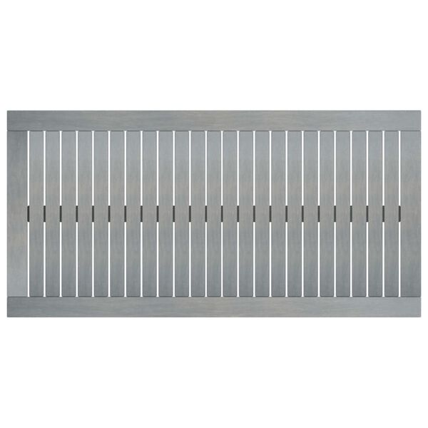 vidaXL Konferenčný stolík 100x50x33 cm sivý masívne akáciové drevo