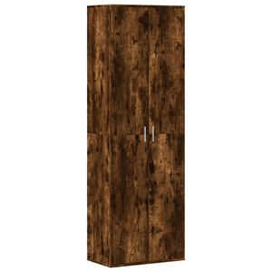 vidaXL Vysok&aacute; skrinka dymov&yacute; dub 60x35x180 cm kompozitn&eacute; drevo