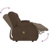 vidaXL 4-miestne sklápacie masážne kreslo+držiaky na poháre, hnedé
