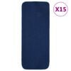 vidaXL Proti&scaron;mykov&eacute; n&aacute;&scaron;ľapy na schody 15 ks, 60x25 cm, modr&eacute;, obdĺžnik