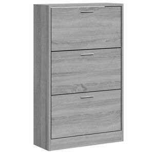 vidaXL Botn&iacute;k Siv&yacute; dub sonoma 63x24x103 cm spracovan&eacute; drevo