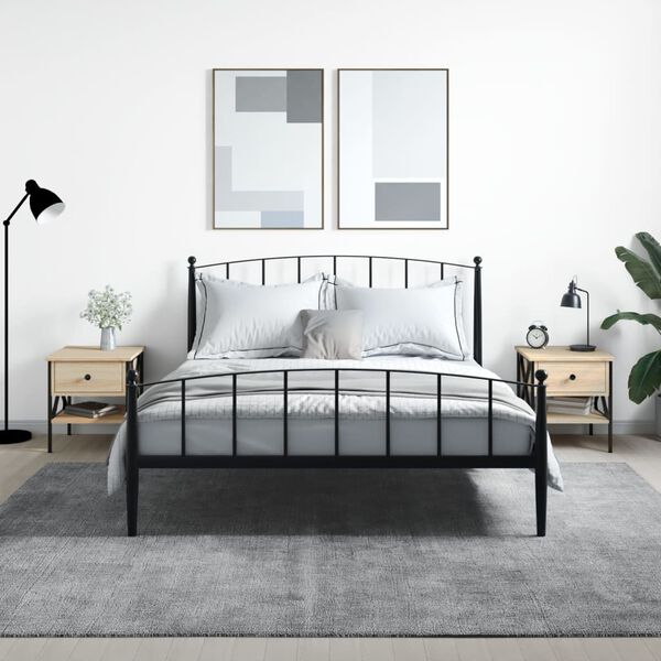 vidaXL Nočné stolíky 2 ks dub sonoma 40x42x45 kompozitné drevo