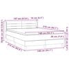 vidaXL Posteľn&yacute; r&aacute;m boxspring s matracom čierny 140x210 cm zamat
