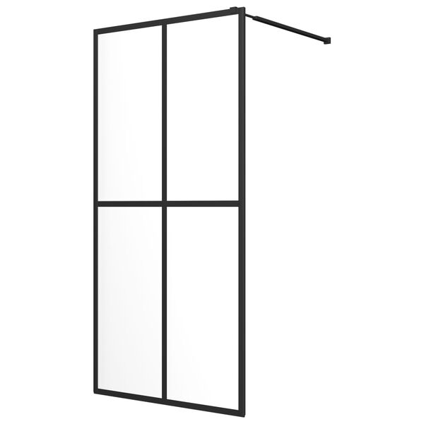 vidaXL Sprchová zástena walk-in, priehľadné tvrdené sklo 140x195 cm