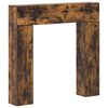 vidaXL R&aacute;m krbu Dymov&yacute; dub 102 x 18 x 100,5 cm Kompozitn&eacute; drevo