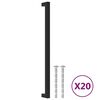 vidaXL Rukov&auml;te na skrinku 20 ks čierne 320 mm nehrdzavej&uacute;ca oceľ