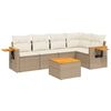 vidaXL Patio Sofa Set 6-miestne Beige and Cream