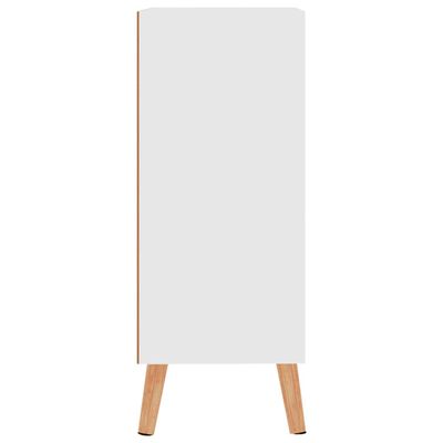 vidaXL Komoda, biela 60x30x72 cm, kompozitné drevo
