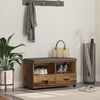 vidaXL Predsieňov&aacute; lavica s vank&uacute;&scaron;om Star&eacute; drevo 80 x 38 x 46 cm