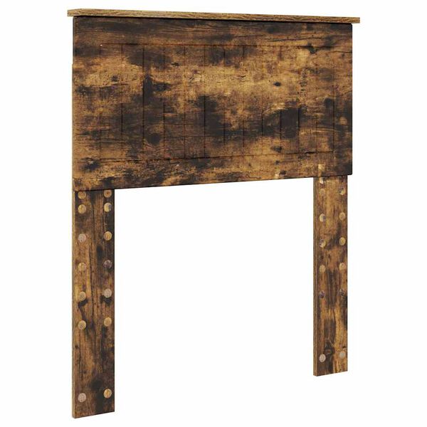 vidaXL Zadné čelo s čelnou doskou Dymová dub 75 cm Kompozitné drevo