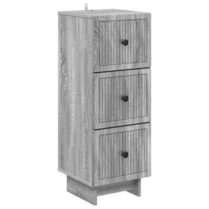 vidaXL Z&aacute;suvkov&yacute; kabinet Siv&aacute; sonoma 33 x 34,5 x 90 cm