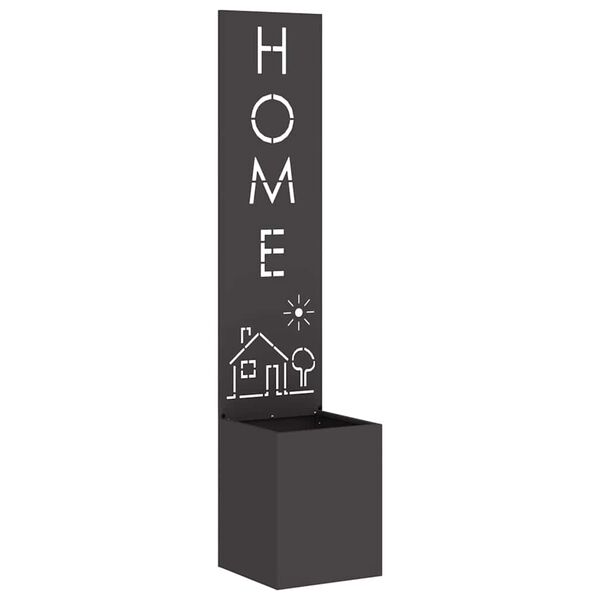 vidaXL Záhradná clona na súkromie Rezací Čierna 32 x 140 cm