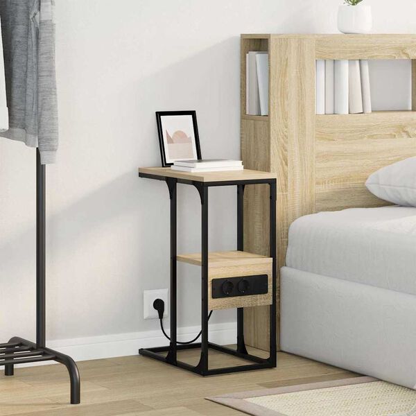 vidaXL Nočn&yacute; stol&iacute;k dub sonoma 41.5 x 26 x 60.5 cm Kompozitn&eacute; drevo