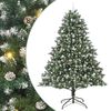vidaXL Umel&yacute; vianočn&yacute; stromček Zelen&aacute; 240 cm PVC, plast a oceľ