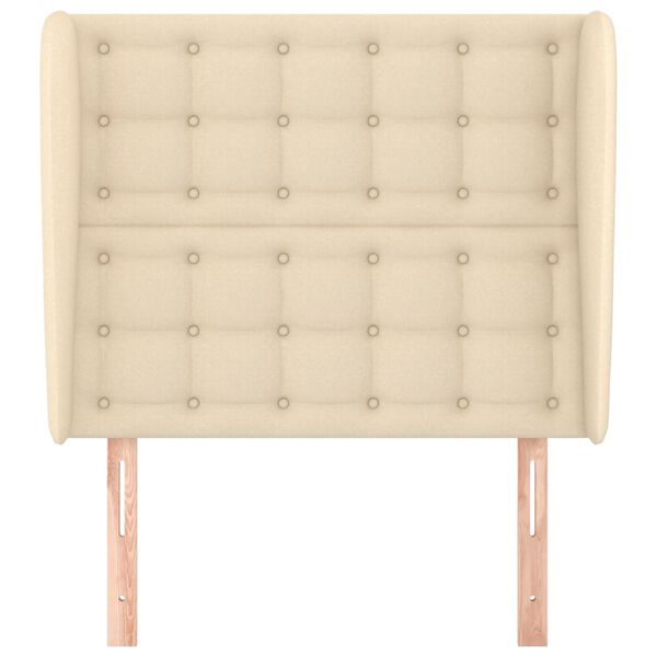 vidaXL Čelo postele so z&aacute;hybmi kr&eacute;mov&eacute; 103x23x118/128 cm l&aacute;tka