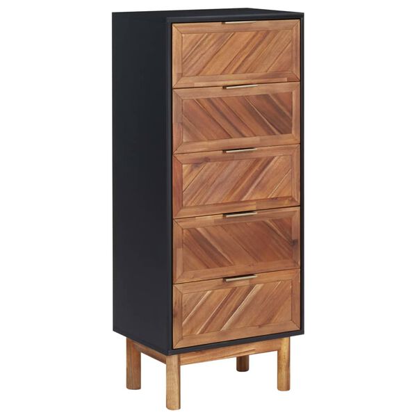 vidaXL Komoda 45x32x115 cm akáciový masív a MDF