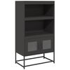 vidaXL Highboard Black 68x39x123 cm Oceľ