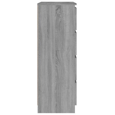 vidaXL Komoda sivá sonoma 60x35x98,5 cm spracované drevo