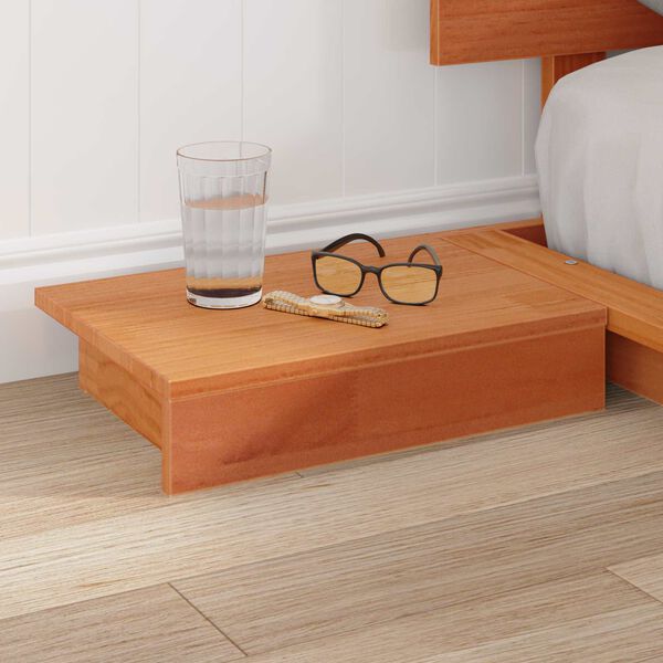 vidaXL R&aacute;m postele Hned&aacute; 120 x 200 cm drevo