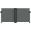 vidaXL Zaťahovacia bočn&aacute; mark&iacute;za, antracitov&aacute; 120x600 cm