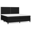 vidaXL Boxspring posteľ s matracom čierna 200x200 cm l&aacute;tka