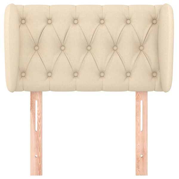 vidaXL Čelo postele so z&aacute;hybmi kr&eacute;mov&yacute; 83x23x78/88 cm l&aacute;tka