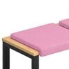 vidaXL Vank&uacute;&scaron; na lavičku 2 pcs L&aacute;tka Ružov&aacute; Hĺbka 35 cm