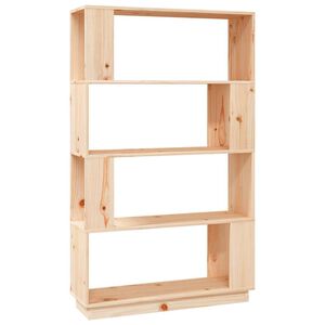 vidaXL Knižnica/deliaca stena 80x25x132 cm mas&iacute;vna borovica
