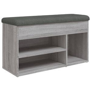 vidaXL Lavička na top&aacute;nky siv&aacute; sonoma 82x32x45,5 cm kompozitn&eacute; drevo
