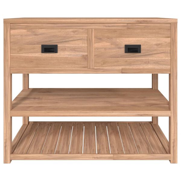 vidaXL K&uacute;peľňov&aacute; skrinka 90x45x75 cm mas&iacute;vne t&iacute;kov&eacute; drevo