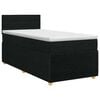 vidaXL Posteľ boxspring s matracom Čierna 90 x 190 cm L&aacute;tka