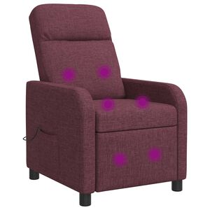vidaXL Mas&aacute;žne relaxačn&eacute; kreslo Fialov&aacute; L&aacute;tka