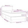 vidaXL Boxspring posteľ s matracom biela 80x200 cm umel&aacute; koža