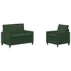 vidaXL Sada pohoviek 2 pcs Jungle Green L&aacute;tka