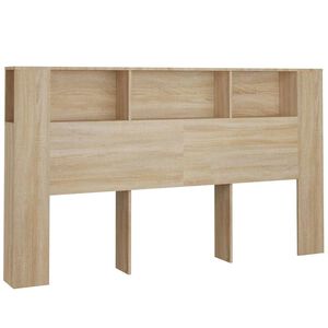 vidaXL Čelo postele so skrinkou dub sonoma 180x18,5x104,5 cm