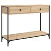 vidaXL Konzolov&yacute; stol&iacute;k dub sonoma 100x34,5x75 cm kompozitn&eacute; drevo