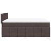 vidaXL Boxspring posteľ s matracom tmavohned&aacute; 140x190 cm l&aacute;tka