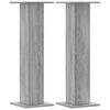 vidaXL Stojany na reproduktor 2ks siv&eacute; sonoma 30x30x95cm kompoz. drevo