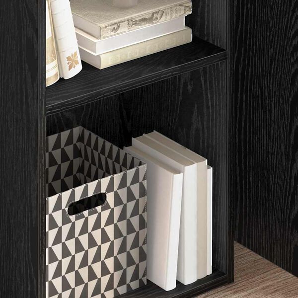 vidaXL Regál na knihy Čierny dub 40 x 30 x 77 cm Kompozitné drevo