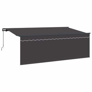 vidaXL Zatemniteľn&aacute; mark&iacute;za Antracit 400 x 200 cm Polyester a hlin&iacute;k