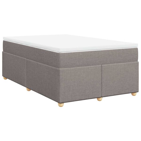 vidaXL Boxspring posteľ s matracom sivohned&yacute; 120x200 cm l&aacute;tka