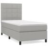 vidaXL Boxspring posteľ s matracom bledosiv&yacute; 100x200 cm l&aacute;tka